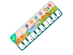 Teclado musical de suelo infantil (110 x 36 cm) con 8 sonidos de animales