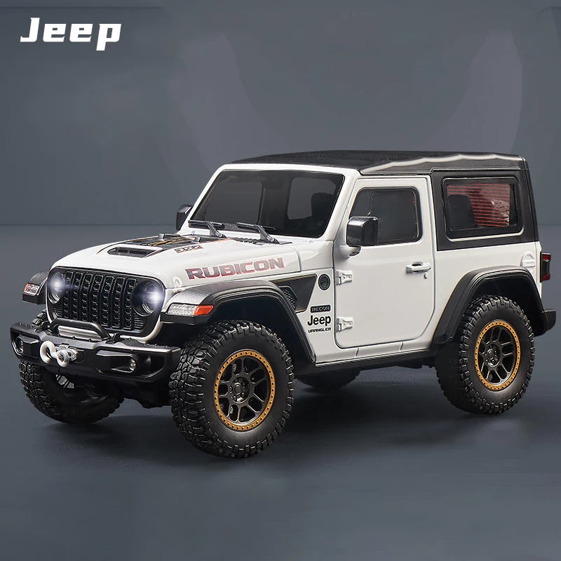 (blanco) Coche De Juguete A Escala 1:18 De Aleación, Modelo De Metal Fundido A Presión Con Sonido Y Luz.