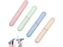 Estuche Para Cepillo De Dientes, 4 Piezas, Caja De Viaje Ecológica, Portátil, Porta Cepillos Para Casa, Caminatas, Camping, Viaje, Carretera Rosewell