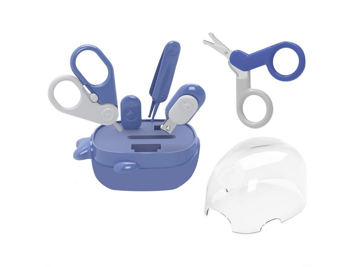 Kit 5 En 1 Para El Cuidado De Las Uñas Del Bebé Con Estuche De Ballena, Manicura Y Pedicura Para Recién Nacidos.