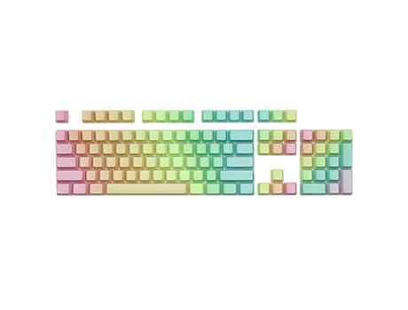 104 Teclas Tapas de Teclas Perfil OEM Ergonómico Resistente al Desgaste Reemplazo a Prueba de Aceite PBT Gradiente Arco Iris Teclado Mecánico Tecla...