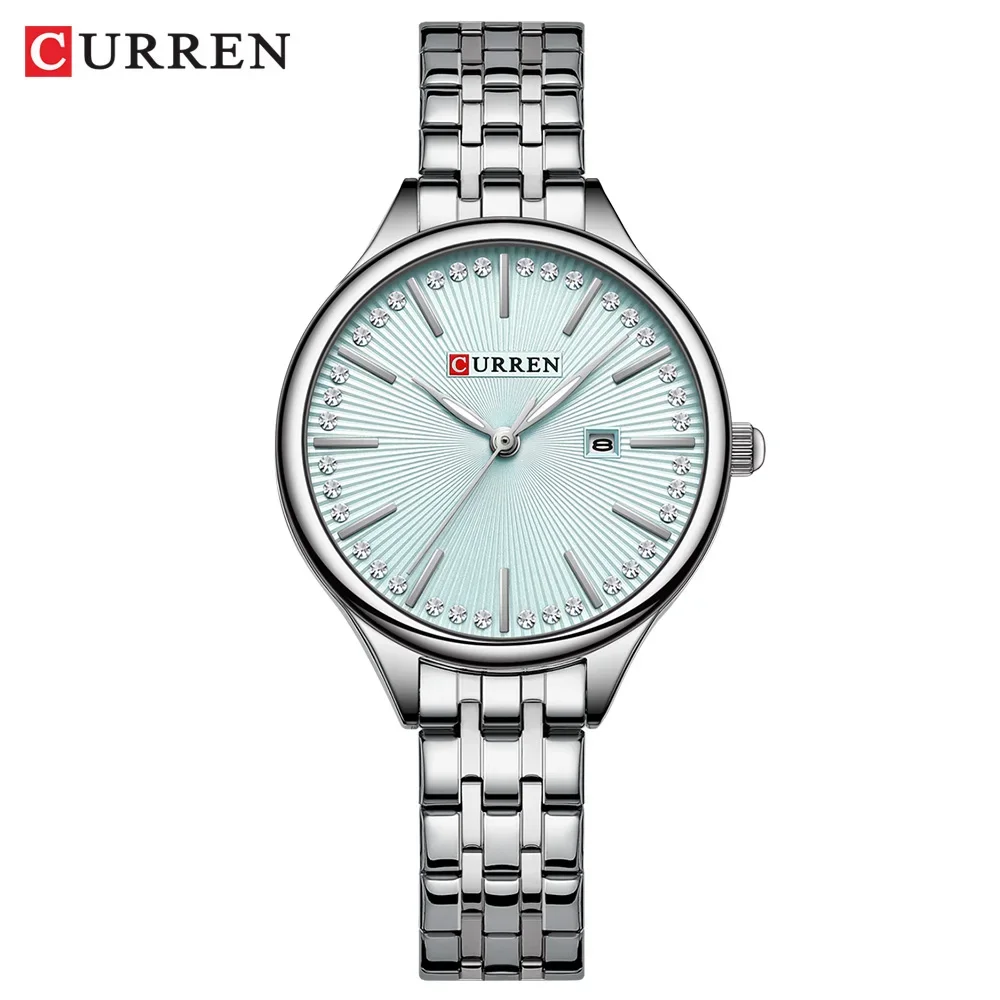 Reloj Para Mujer (azul), Acero Inoxidable Resistente Al Agua.