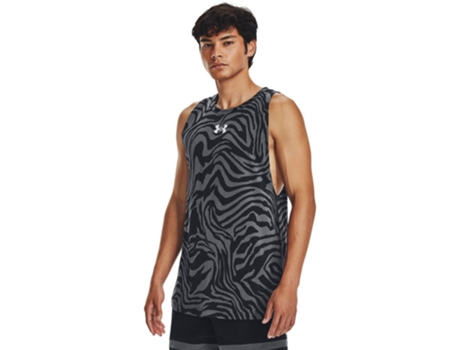 Camiseta sin Mangas de Hombre UNDER ARMOUR Baseline Printed Negro (L)