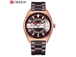 Reloj De Hombre Con Calendario, Correa De Acero, Cuarzo, Estilo Casual De Negocios, Reloj De Pulsera Creativo Para Hombre