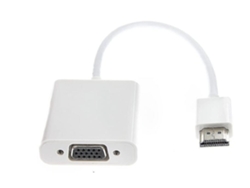 Adaptador HDMI a VGA 1080p, activo, salida de audio de 3,5 mm, cable de carga micro USB, para Raspberry Pi, etc., blanco Bestvite