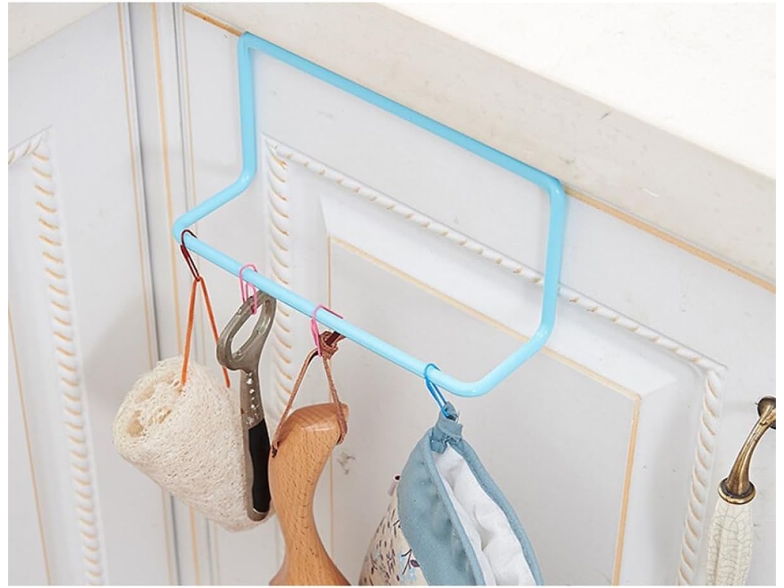 De Pared Azul Único, Soporte De Metal Resistente Y Ligero, Instalación Sin Herramientas, Accesorio Práctico Para Baño Y