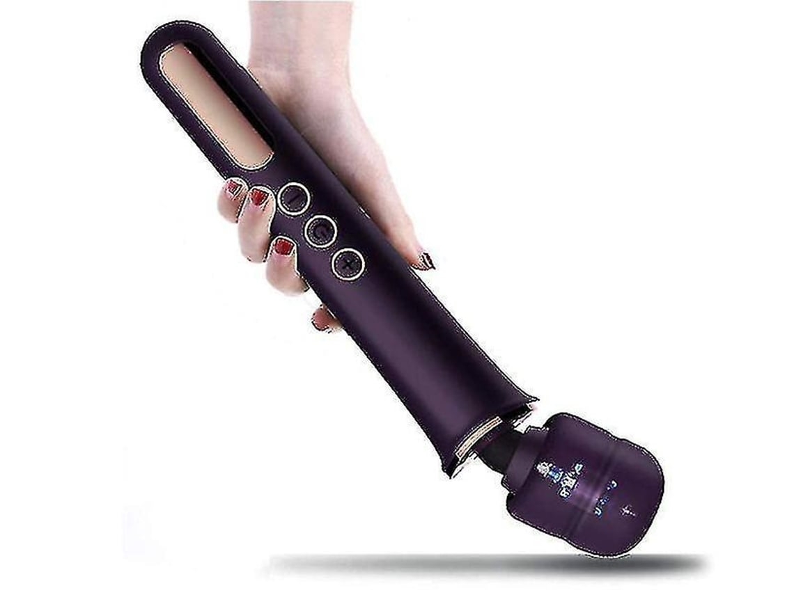 Masajeador De Mano Inalámbrico Con 50 Modos Potentes, Recargable Por Usb, Portátil, Eléctrico, Herramienta De Masaje Personal, Violet Chennnls