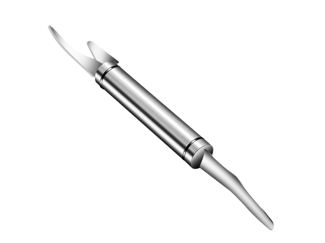 Pelador De Camarones Rápido Multifuncional De Acero Inoxidable 304 Para Pelar Camarones Quitar Escamas Y Venas De Pescado 1 Pieza