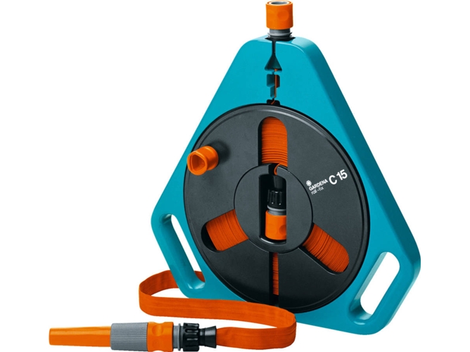 Manguera Plana c/ Enrollador GARDENA Classic Roll-fix 756-20 (15 m - Ø 12 mm)