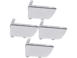 Patas Muebles Metal 4 Piezas Galvanizadas Sofás Mesas