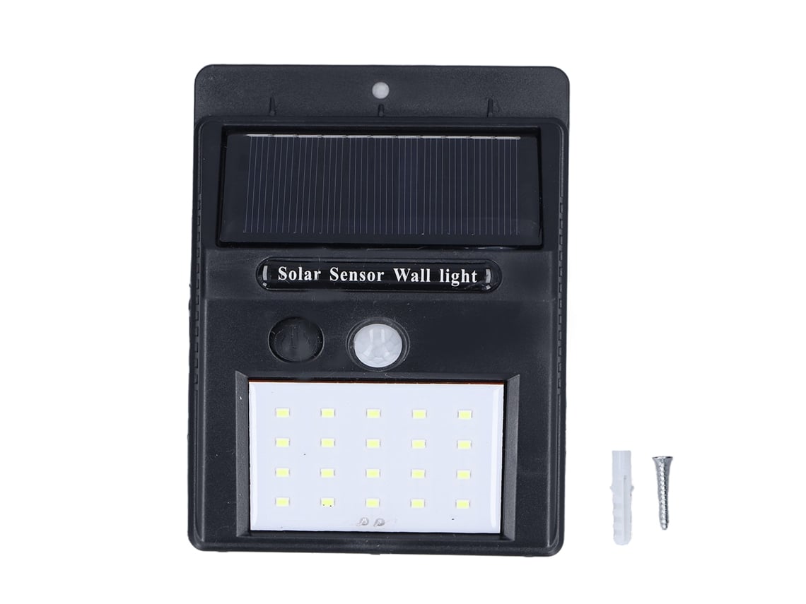 Bj-luz Solar Led Exterior Com Sensor De Movimento Lâmpada De Parede Para Jardim Villa Lar 20led