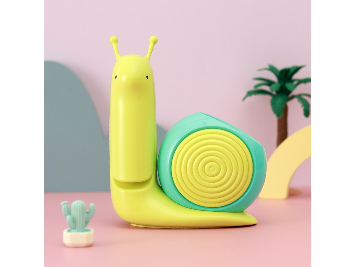 SIURN Lindo Caracol Lámpara de Mesa Plegable Linda Luz Nocturna Carga USB Verde