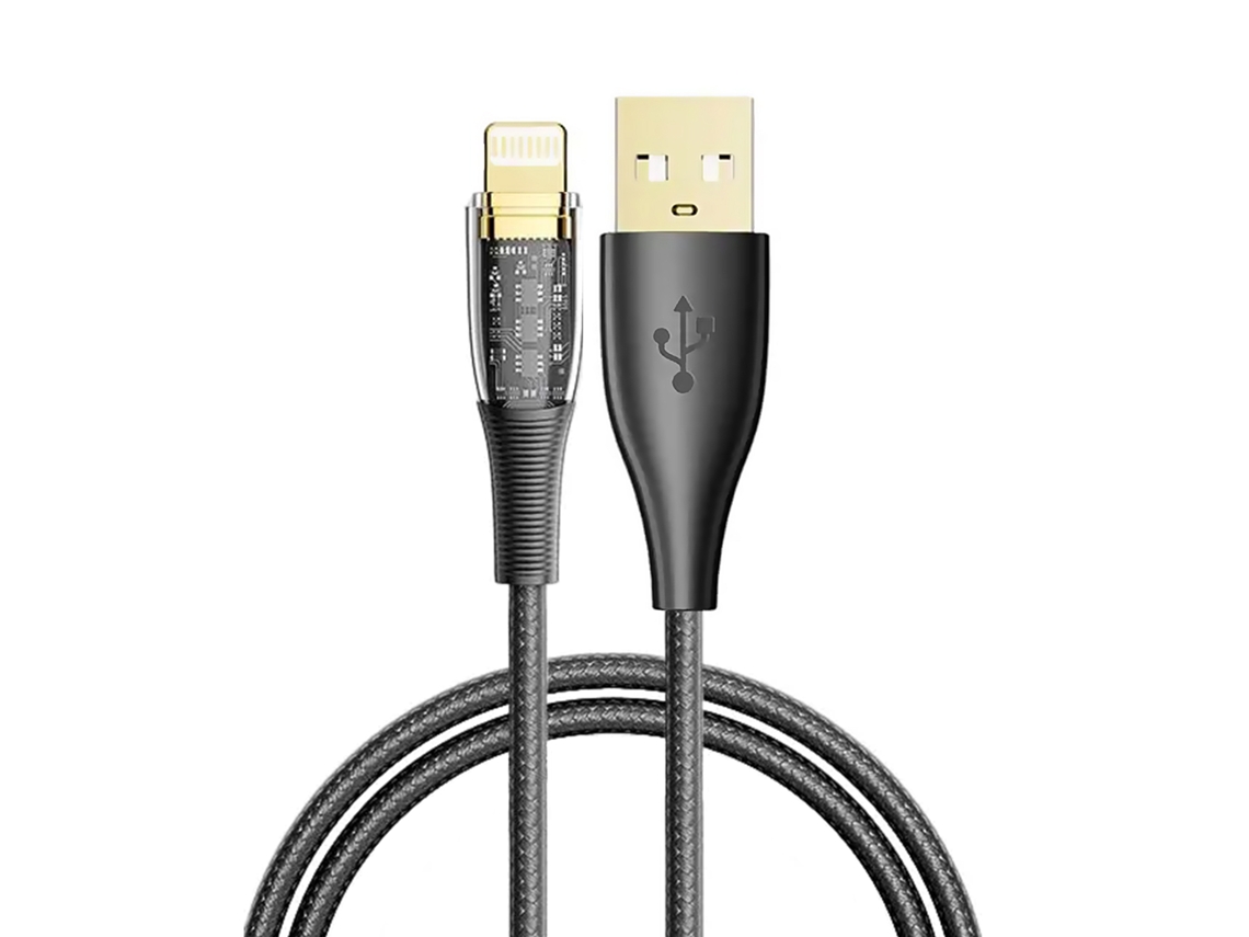 Cable Usb 2.0 Am A Lightning Pd20w. 1,2 Metros, Od 3,5mm. Con Luz Led.