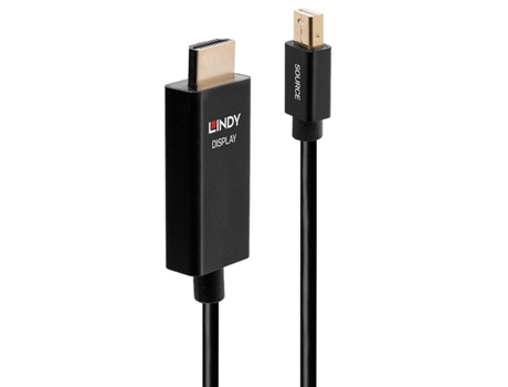 Adaptador Mini DisplayPort a HDMI LINDY 40920 Negro 50 cm