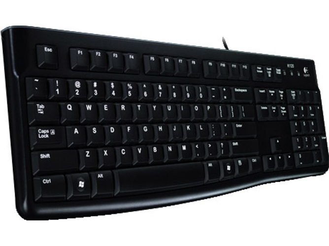 Teclado LOGITECH K120 (Con Cable - Español - Teclado Numérico)