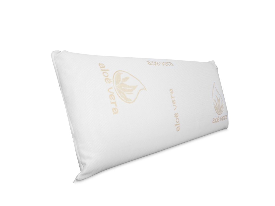 Almohada Viscoelástica Aloe Viscovera - Blanco - (75Cm Ancho X 40Cm Largo X 12Cm Alto) DUÉRMETE ONLINE