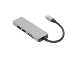 Adaptador tipo C a HDMI con 2 puertos USB 3.0 y lector de tarjetas de memoria