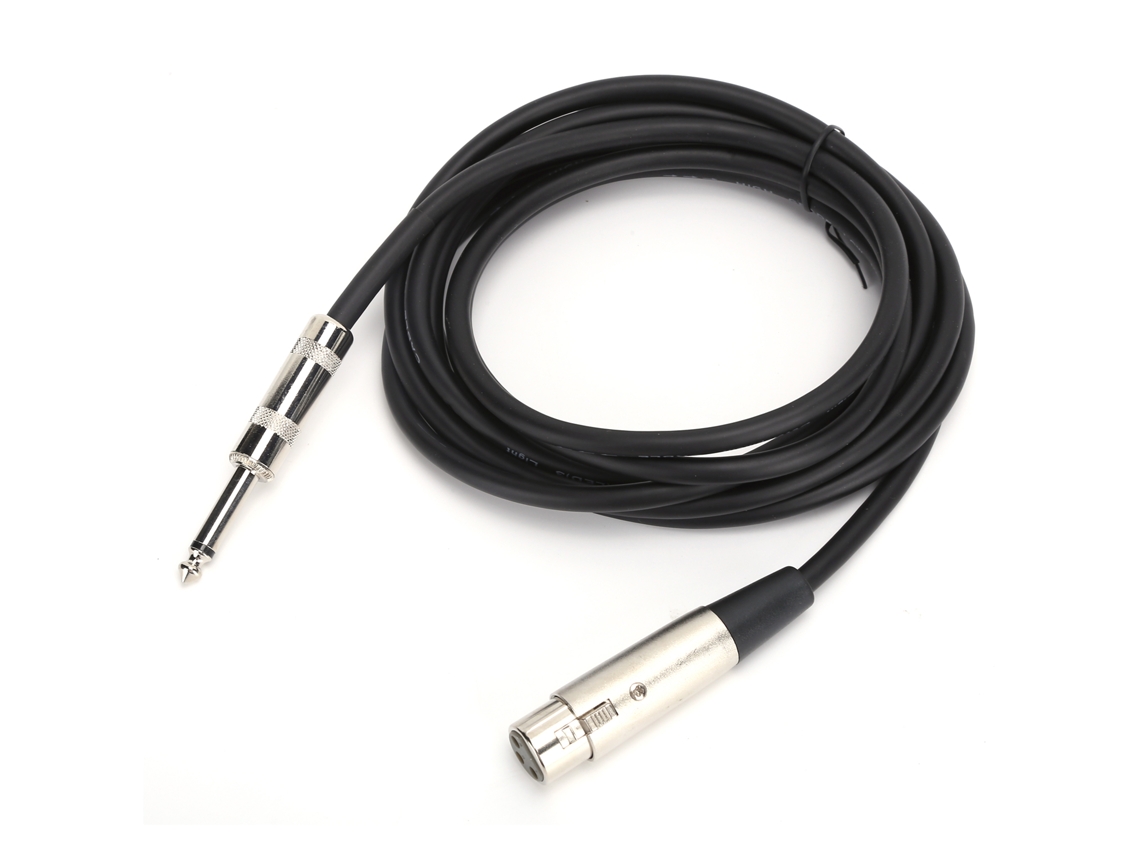 Cable De Micrófono Jorindo Xlr Hembra A Trs De 1/4 De Pulgada (6,35 Mm), 3 M/10 Pies, Cobre Libre De Oxígeno.