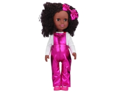 Ats-muñeca Bebé Reborn De 14 Pulgadas Niña Africana Piel Negra Muñeca De Moda Juguete Regalo Para Niños Q14-57 Rojo Rosa
