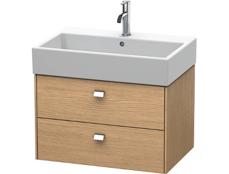 Mueble DURAVIT Brioso empotrado de pared 68,4 x 45,9 cm 2 cajones incl. hueco para sifón y delantal para lavabo Vero Air 235070