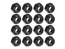 Juego de tuercas Kkvogmle, acero inoxidable, 100 piezas, color negro