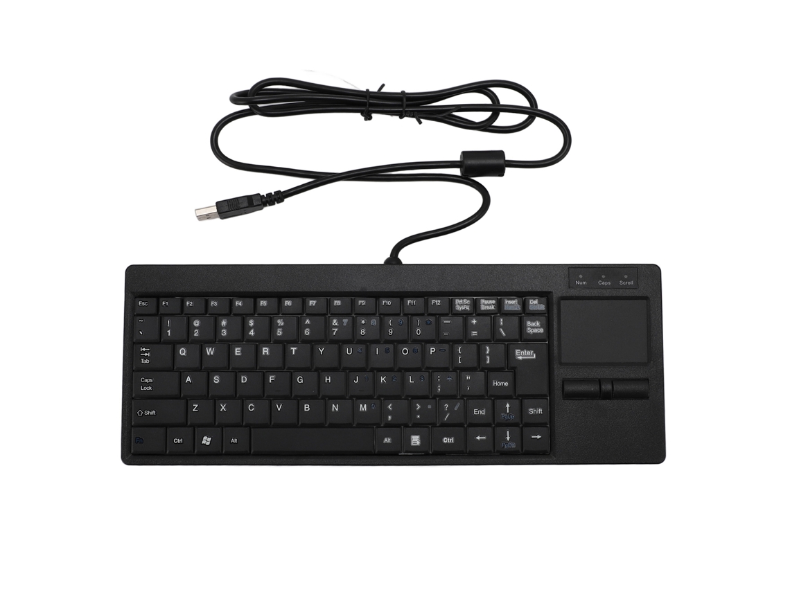 Teclado Mecánico Usb Con Panel Táctil, Concentrador Resistente Al Agua Ip68 Para Uso Industrial (con Cable).