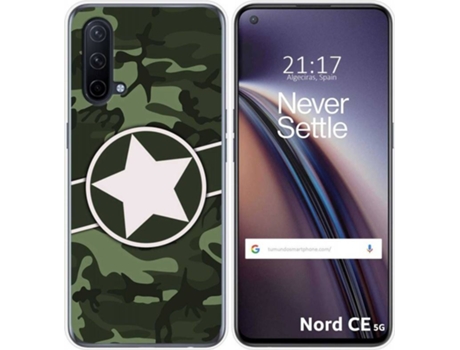 Carcasa OnePlus Nord CE 5G TUMUNDOSMARTPHONE Camuflaje 01 Multicolor