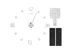 Reloj De Pared Grande Moderno Sin Marco Diy Con Superficie Espejo Pegatina Para Decoración De Hogar Oficina Sala Plata