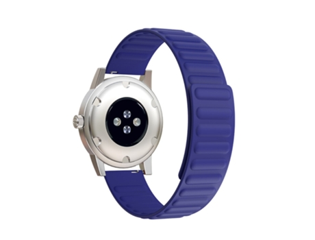 Correa de Silicona 20mm absorción magnética para Samsung Galaxy Watch4 Classic 46mm 42mm/Watch4 44mm 40mm/Gear Sport - azul