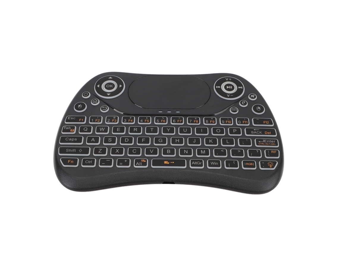 2026-teclado Inalámbrico Con Touchpad Y Ratón Recargable Compacto Portátil Control Remoto Para Tv Pc