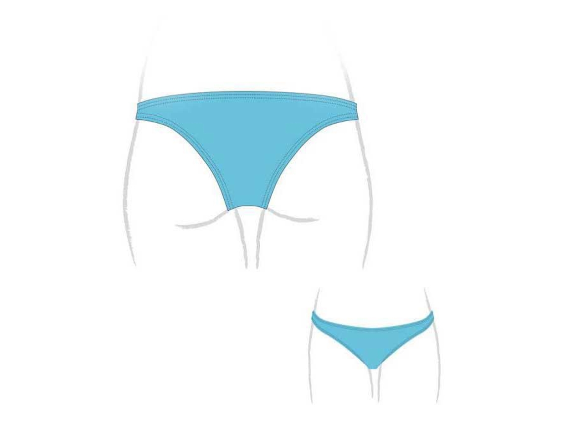 Traje de Baño para Mujer TURBO Capri Azul para Natacion (M)