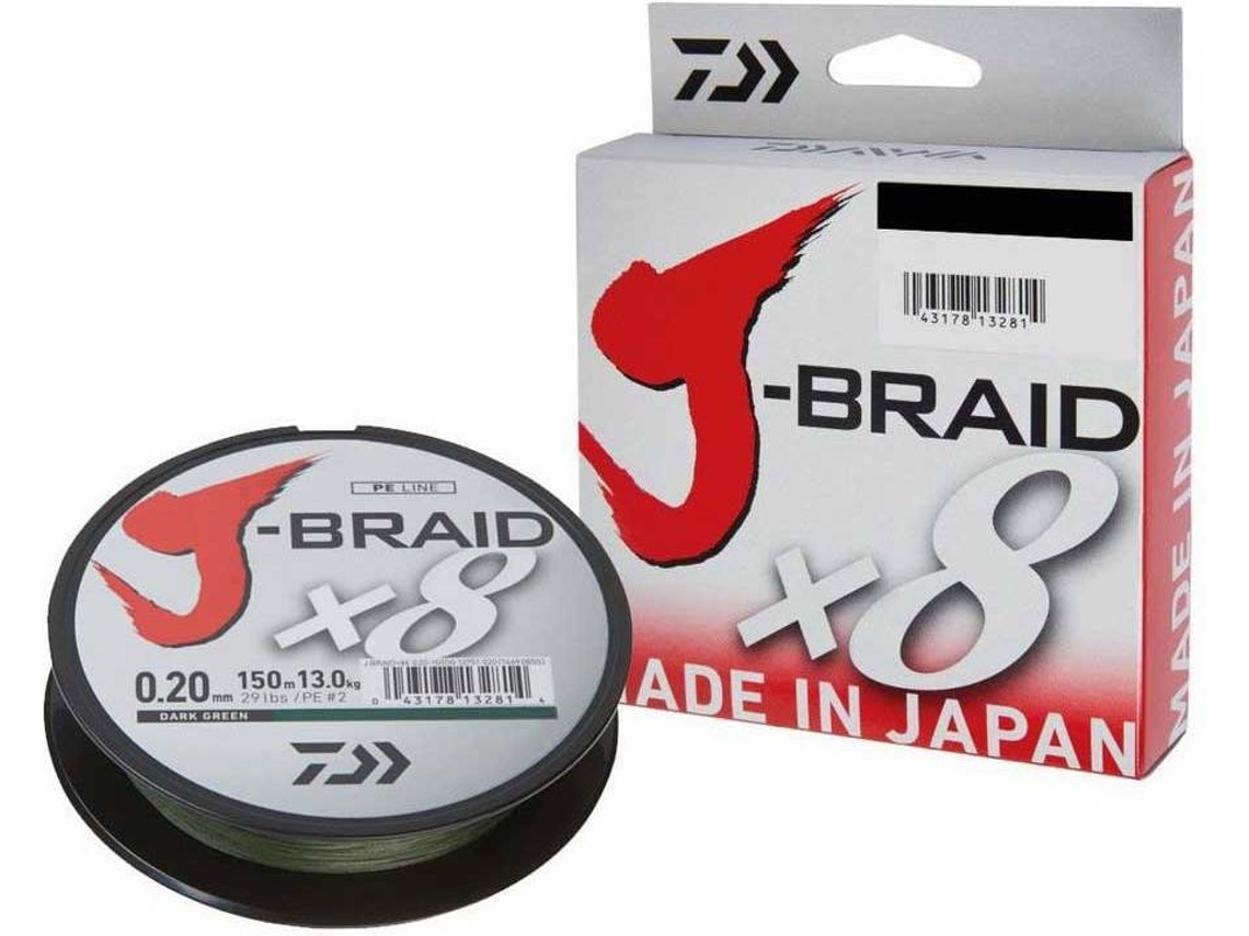 Línea de Pesca Trenzadas DAIWA J-braid 8 (0.280 mm - 0,10 mm)