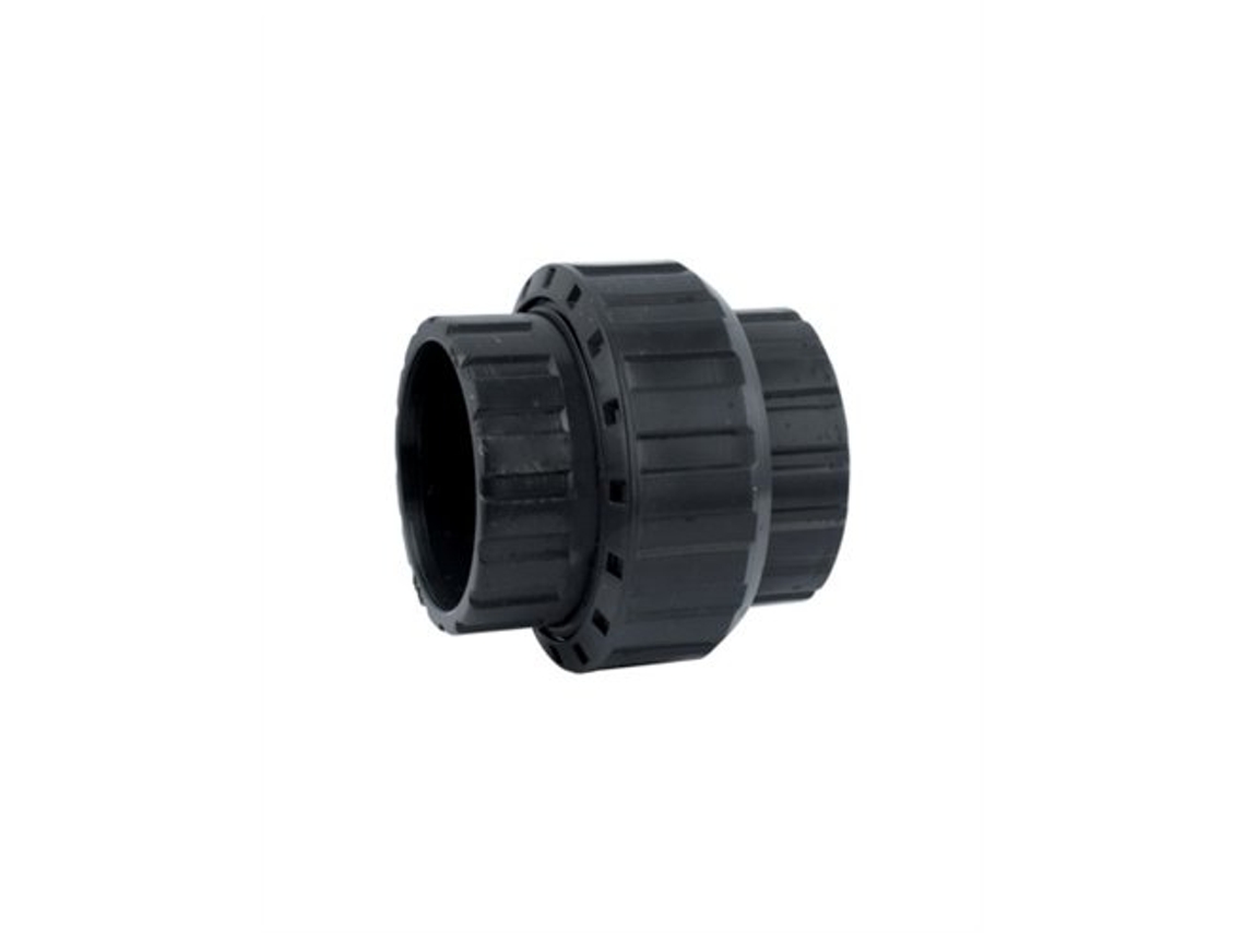 Conector de presión de PVC de 3 piezas, pegado, Ø40 mm, desmontable