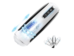 Masturbador Masculino Automático Con 3 Modos Y 10 Frecuencias, Juguete Sexual Para Adultos, Color Negro