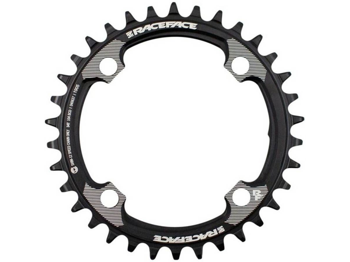 Bandeja RACE FACE SHIMANO 12V 104X34T (Negro-TU)