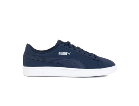 Zapatillas Deportivas PUMA Smash V2 Buck (Blanco, Azul Mariño - Material Sintético -40,5)