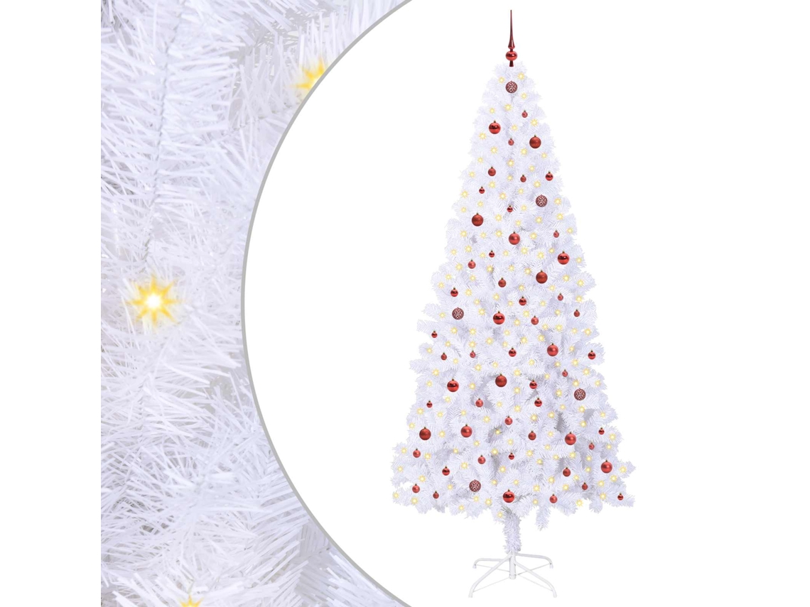 Decoración navideña de PVC blanca Vidaxl (240 cm)