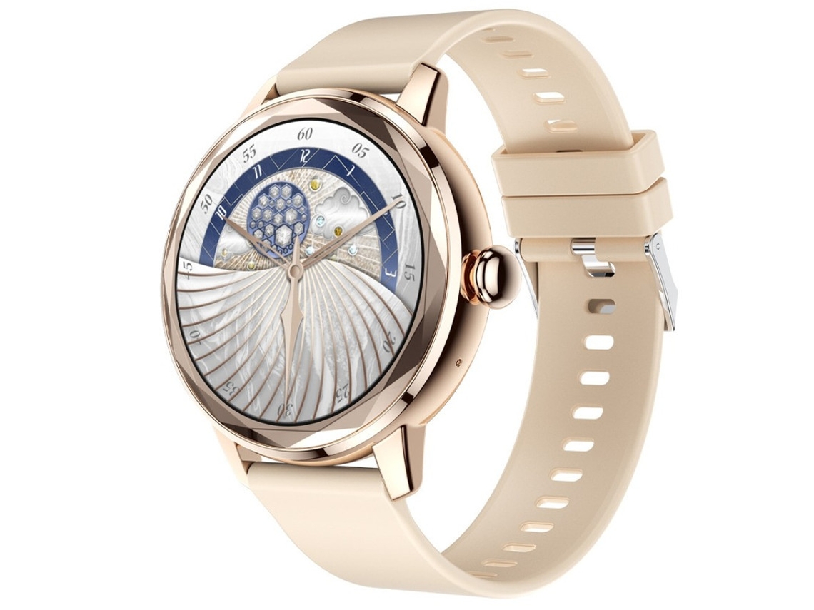 Reloj inteligente para mujer, monitor de actividad física, pantalla TFT de 1,19 pulgadas, resistencia al agua IP67, compatible con Android e iOS (blanco) Bestvite