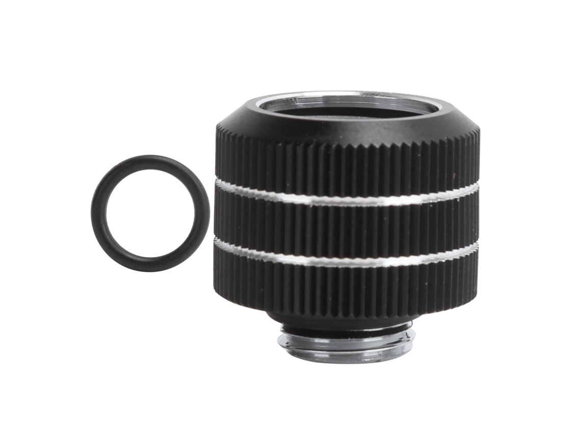 Conectores De Tubería Rígida Fast Twist Quick Screw Para Refrigeración De Agua De Computadora G1/4 16mm Negro