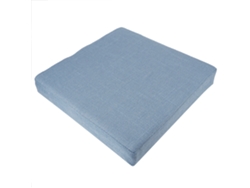 Cojín de yoga cuadrado lavable para meditación, color azul, 40 x 40 x 6 cm