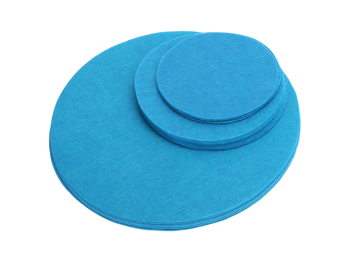 Almohadilla protectora de fieltro para platos, antidesgaste, para apilar vasos y separar vajilla (24 unidades, color verde lago)