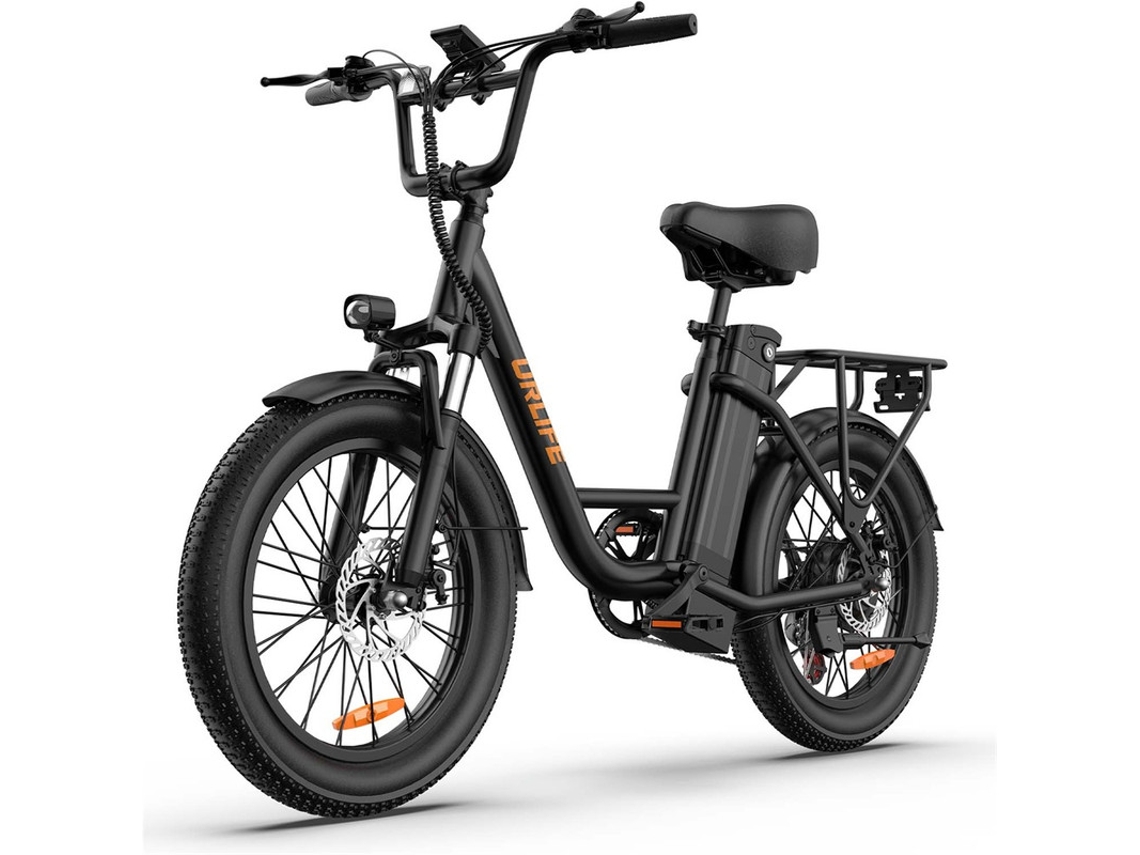 Bicicleta Eléctrica 500 W 45 km/h 48 V/13 Ah 20 X 3.0 Neumáticos Gruesos 100 km Negra Urlife