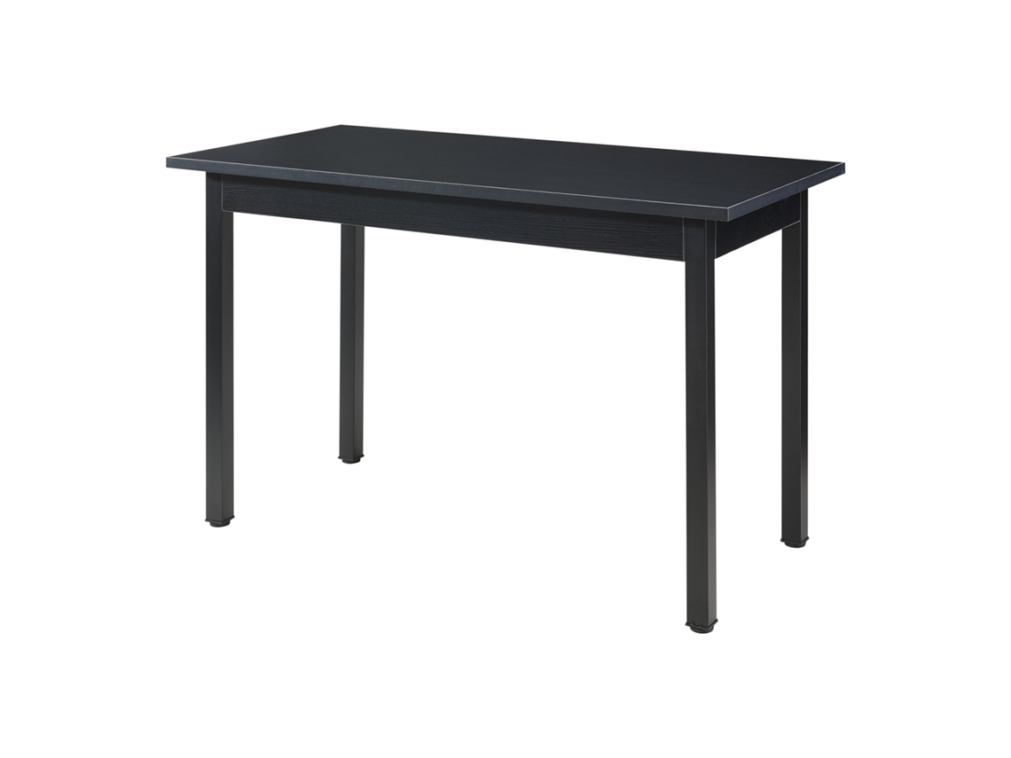 Mesa de Comedor [EN.CASA]  (Negro - MDF, Acero Con Recubrimiento De Polvo - 120 x 60 x 75 cm)