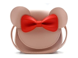 2026-bolso Cruzado De Oreja De Ratón Con Lazo Para Niñas Material Pu Bolso De Hombro Pequeño