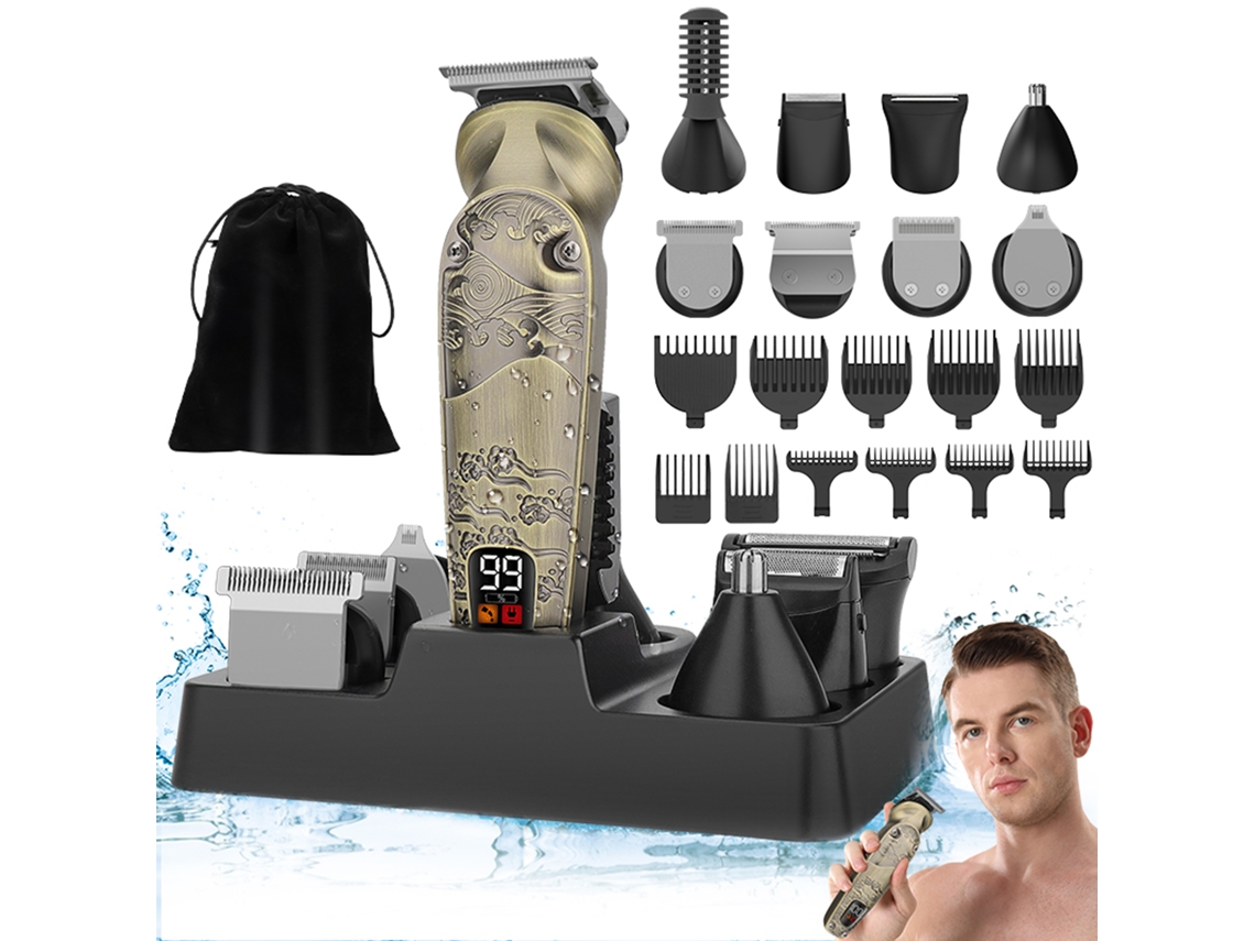 Kit de cortapelos eléctrico 8 en 1 para hombre