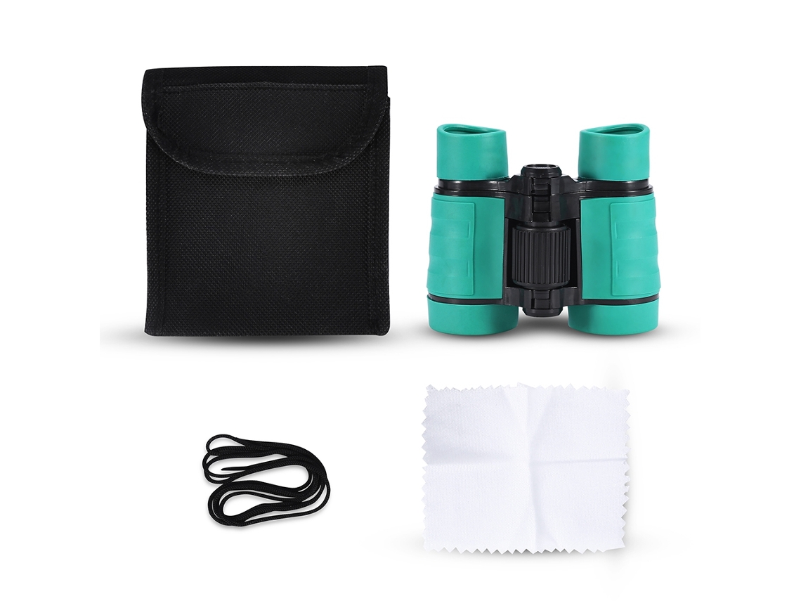 Prismáticos Infantiles Para Observación De Aves 4x30 Con Lentes Ópticas, Juguete Verde Para Niños