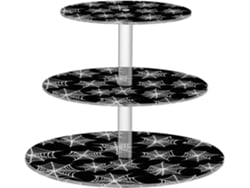 Soporte Acrílico De 3 Niveles Para Cupcakes Halloween, Ideal Cupcakes, P