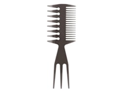 Pente De Cabelo Para Óleo Com Dentes Largos E Design De Cinco Dedos Portátil, Pente De Cabeleireiro Durável Em Plástico Abs 2
