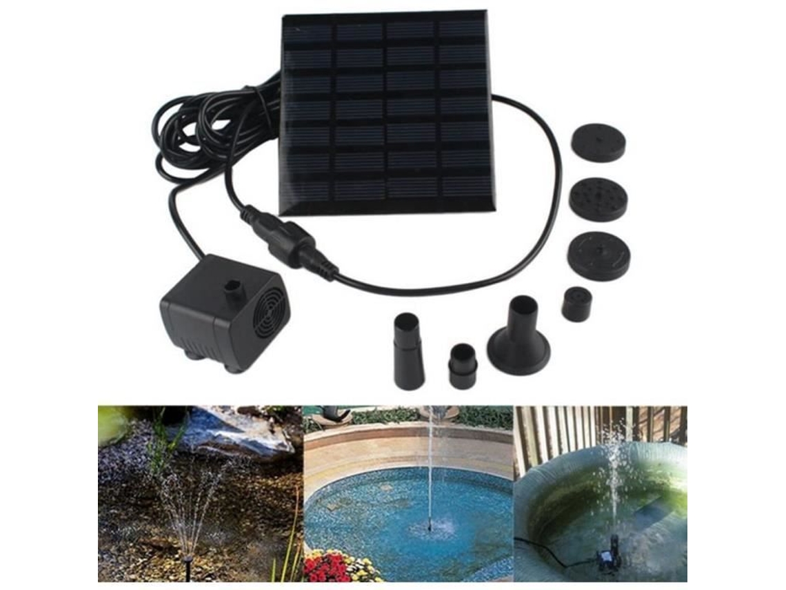 Bomba de agua con energía solar de 1 4W para fuente de jardín Bomba sumergible Kit de riego de plantas de jardín 1 4W 579