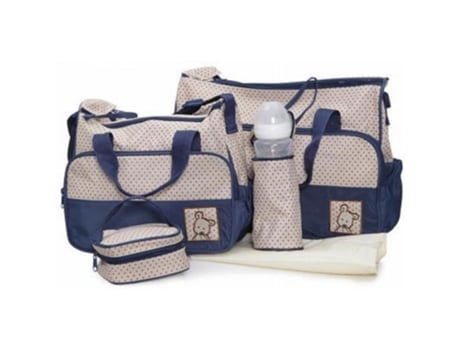 Conjunto de bolso de maternidad azul Stella de Moni MONI